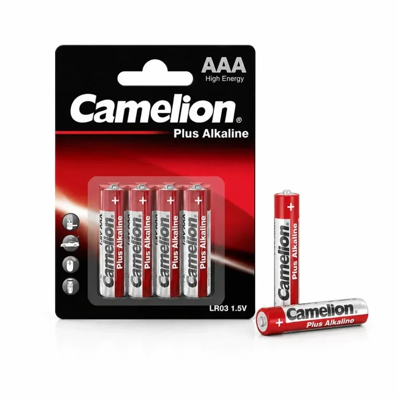 باتری نیم قلمی Plus Alkaline چهارتایی مارک Camelion