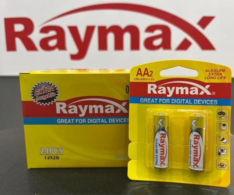 باتری قلمی آلکالاین دوتایی مارک Raymax